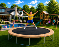 15’ Premium Round Trampoline Frame Pads 12" Wide  - Made In USA - For Trampolines With 8.5" Springs