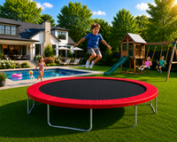15’ Premium Round Trampoline Frame Pads 12" Wide  - Made In USA - For Trampolines With 8.5" Springs