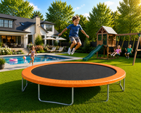 15’ Premium Round Trampoline Frame Pads 12" Wide  - Made In USA - For Trampolines With 8.5" Springs