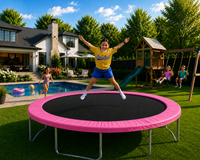 15’ Premium Round Trampoline Frame Pads 12" Wide  - Made In USA - For Trampolines With 8.5" Springs