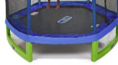 (Fits 7') Hexagon Trampoline 36 Ring Count-5.5" Springs (Not Included) Mat/Pad Combo