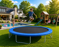 15’ Premium Round Trampoline Frame Pads 12" Wide  - Made In USA - For Trampolines With 8.5" Springs