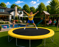 15’ Premium Round Trampoline Frame Pads 12" Wide  - Made In USA - For Trampolines With 8.5" Springs